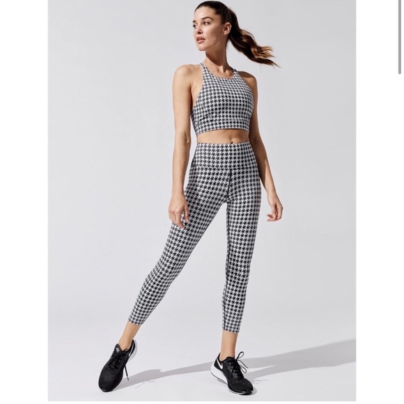 Carbon 38 Houndstooth Jacquard 7/8 Leggings XS - Picture 2 of 5